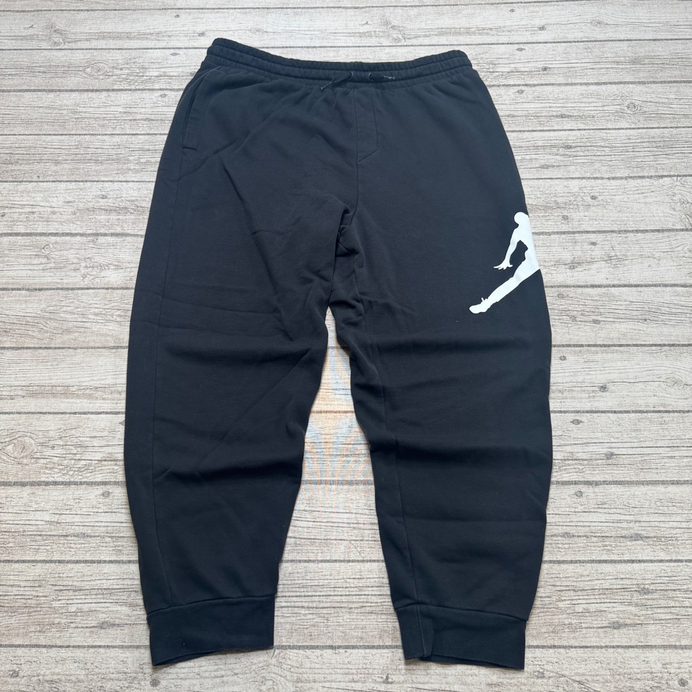 Air Jordan Sweatpants Men's XL Black Jumpman Fleece Lined Athletic Training Gym